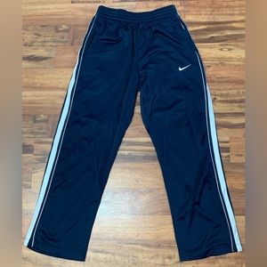 Nike Basketball Drawstring Sweatpants Navy Blue White - Mens Small